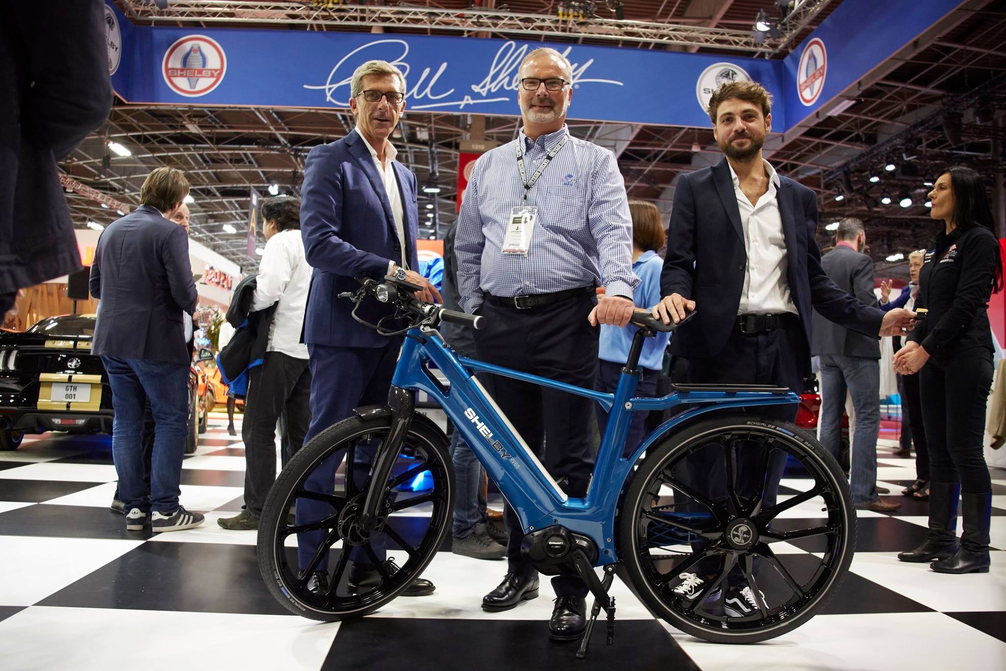 Shelby Europe presenting the Shelby e-bike at Paris Motor Show