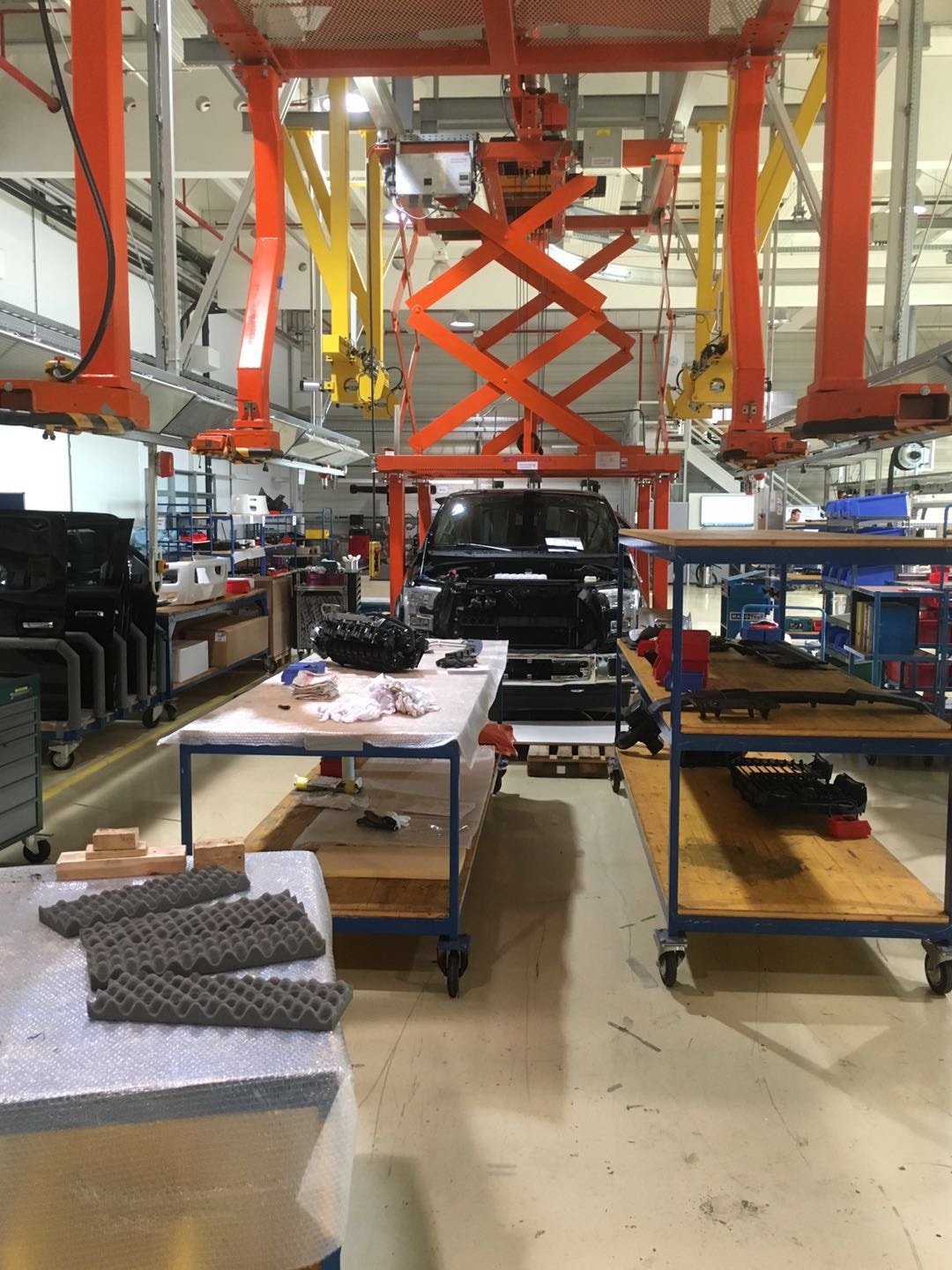 Shelby F-150 Super Snake — blue build shot, front three-quarter