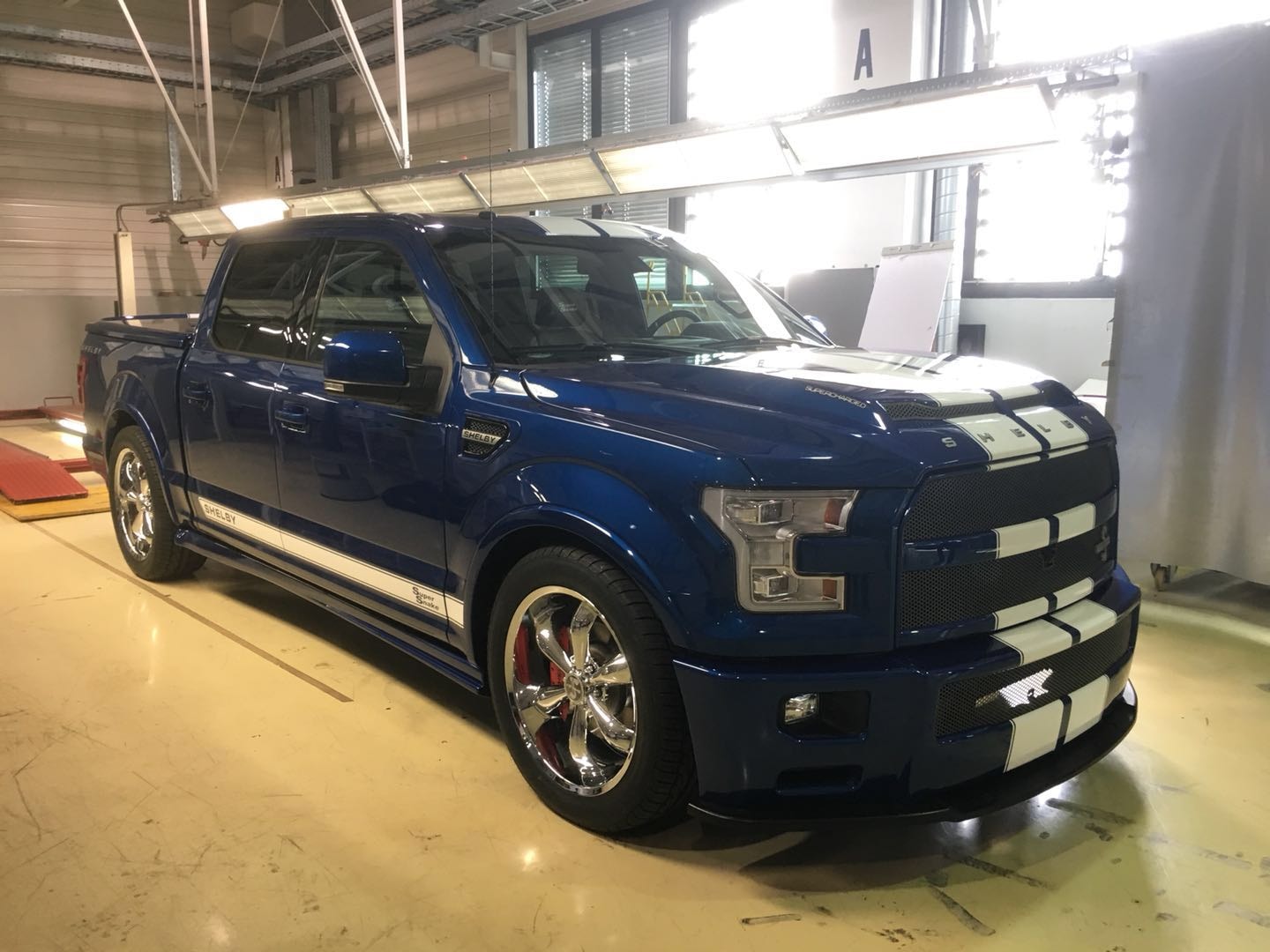 Blue Shelby F-150 Super Snake ready for European delivery