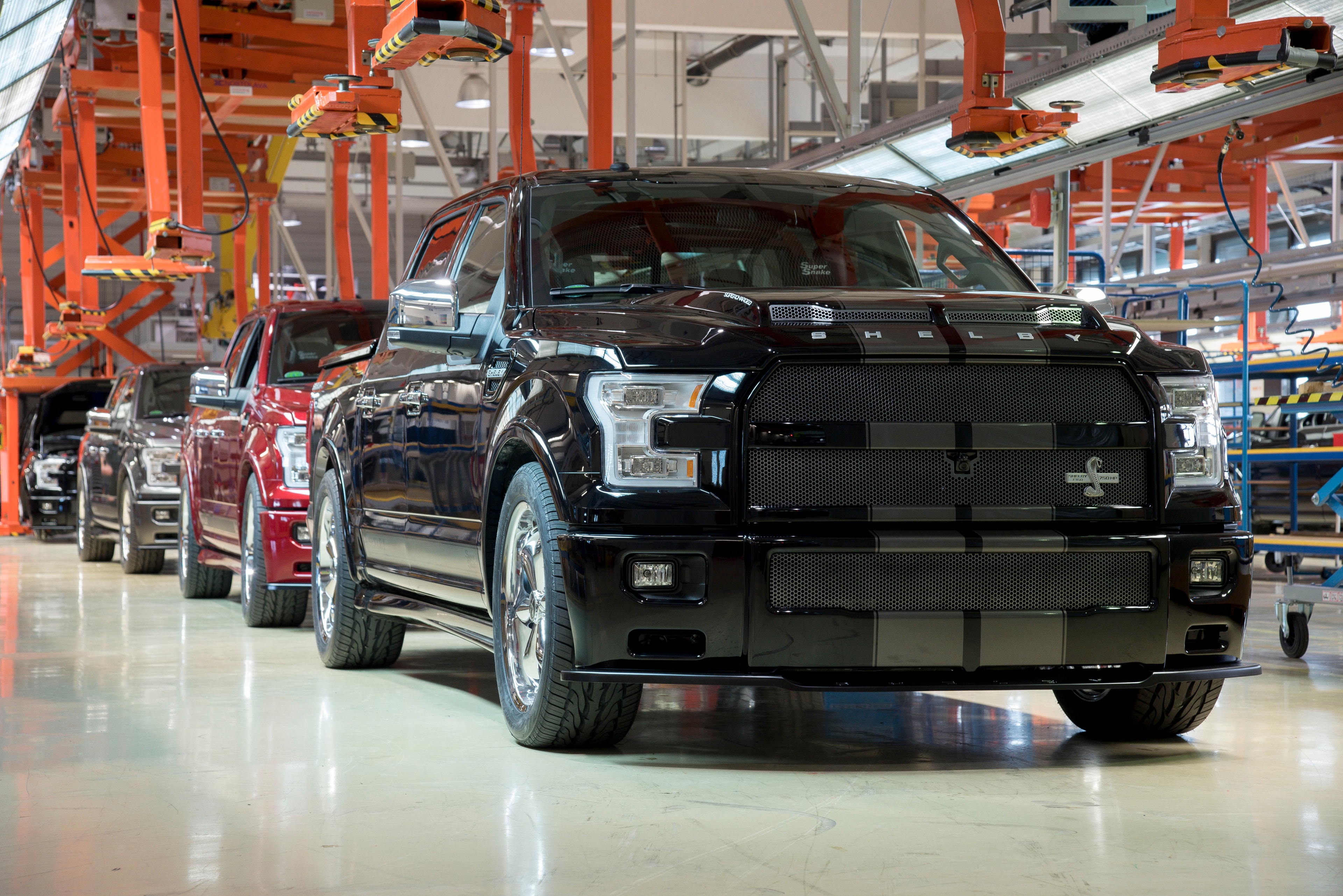 Shelby F-150 Super Snake build — exterior detail inspection