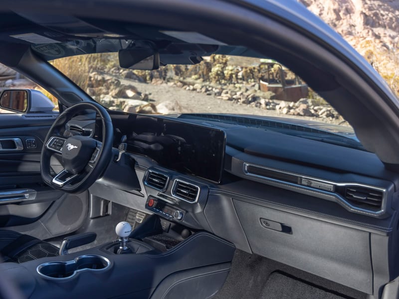 Shelby Super Snake Alcantara leather interior cockpit